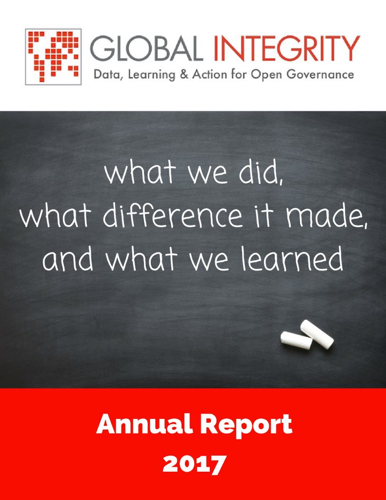 What we did, what difference it made, and what we learned - Annual Report 2017